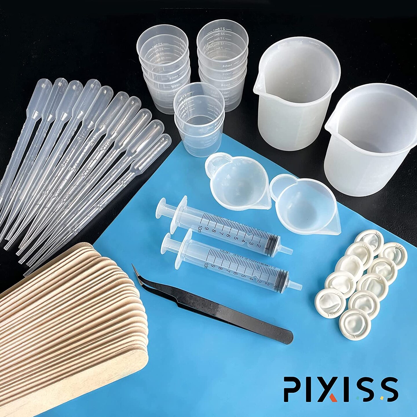 Pixiss Ultimate Epoxy Tumblers Kit with Glitter for Tumblers