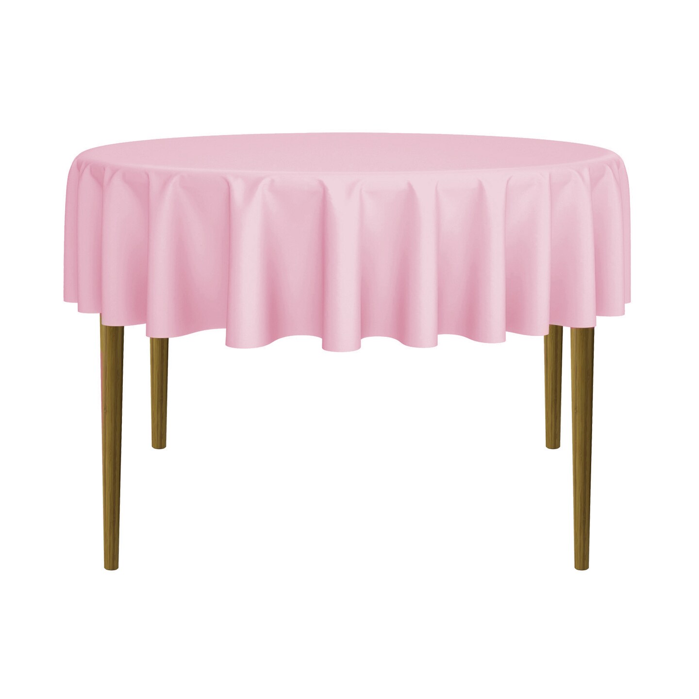 Lann's Linens - Round Premium Tablecloth for Wedding / Banquet / Restaurant - Polyester Fabric Table Cloth