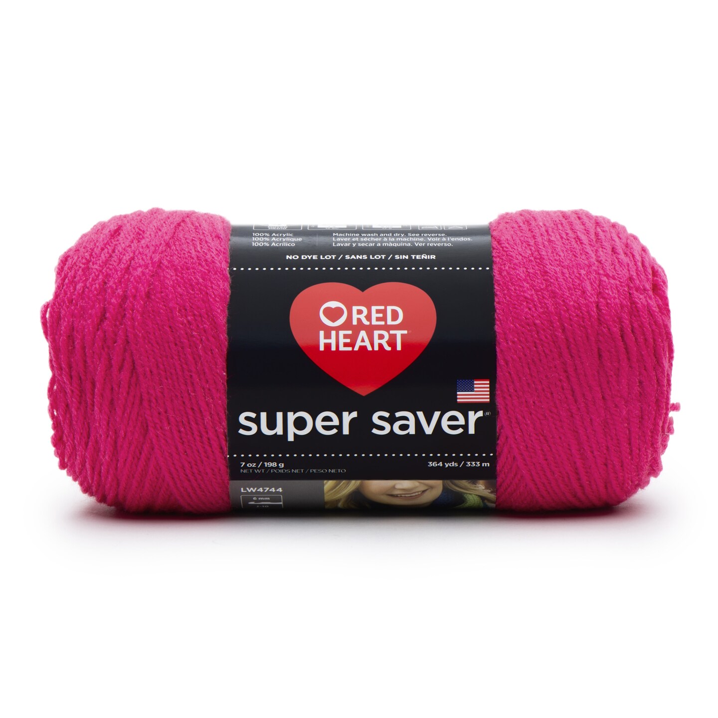 Red Heart Super Saver Yarn Shocking Pink