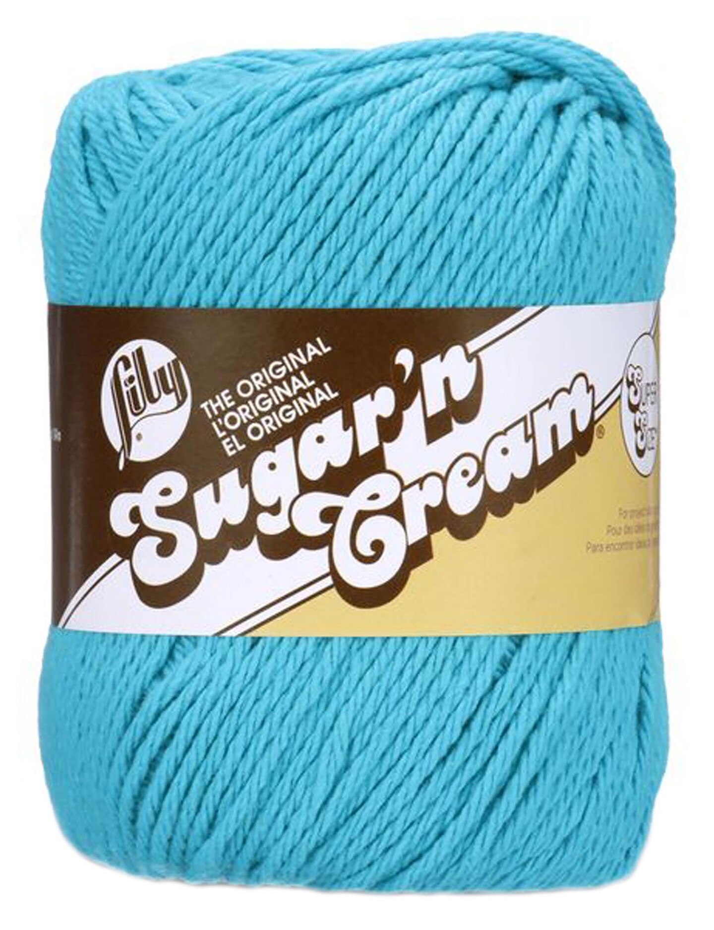 Lily Sugar&#x27;n Cream Yarn - Solids Super Size-Mod Blue