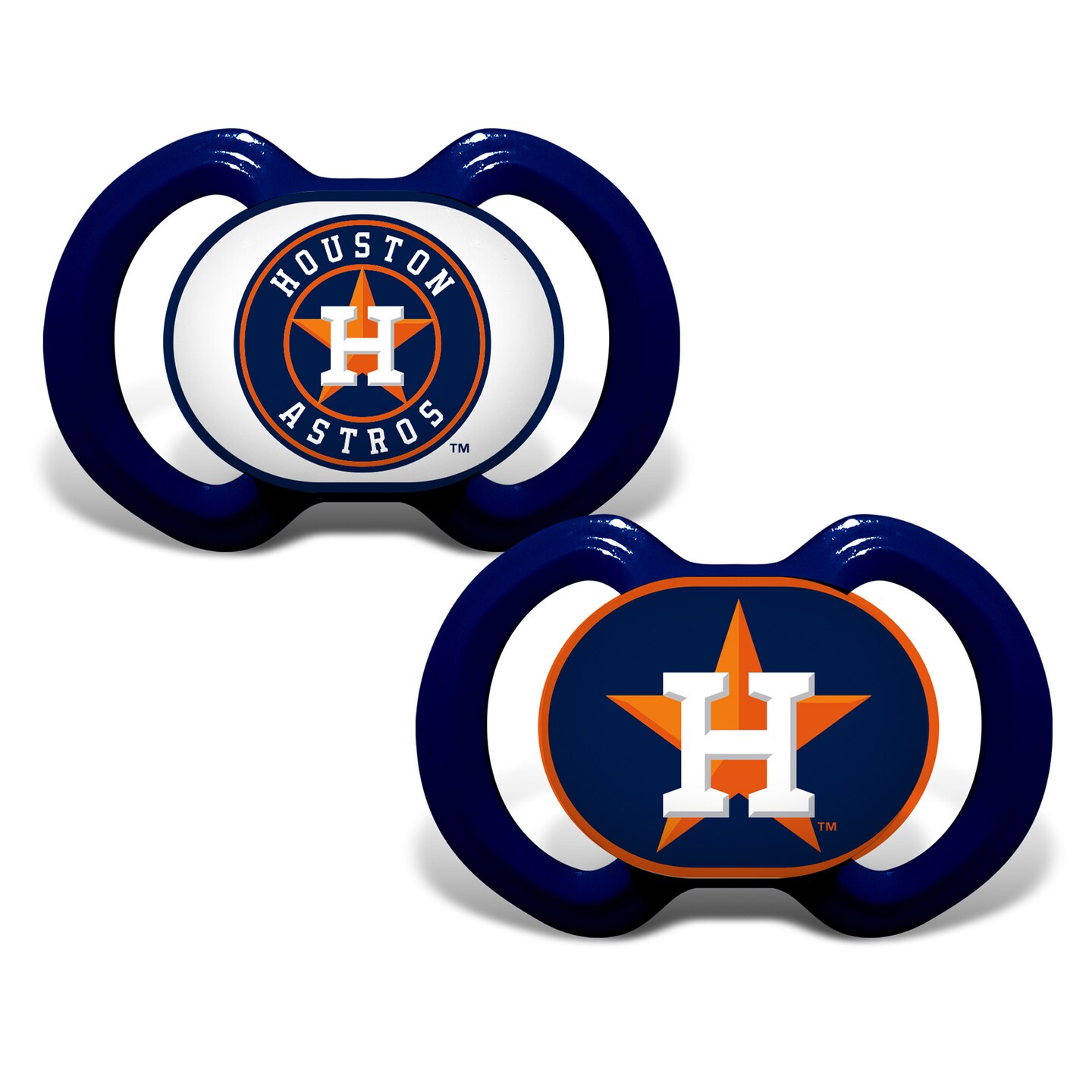 BabyFanatic Pacifier 2-Pack - MLB Houston Astros - Officially Licensed  League Gear