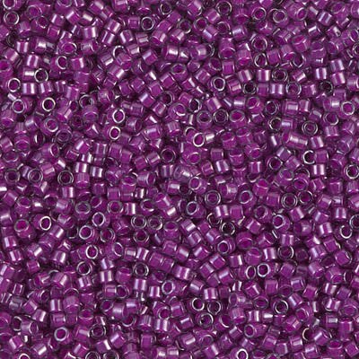 Miyuki Delica Bead 11/0 - DB0281 - Fuchsia Lined Crystal Luster