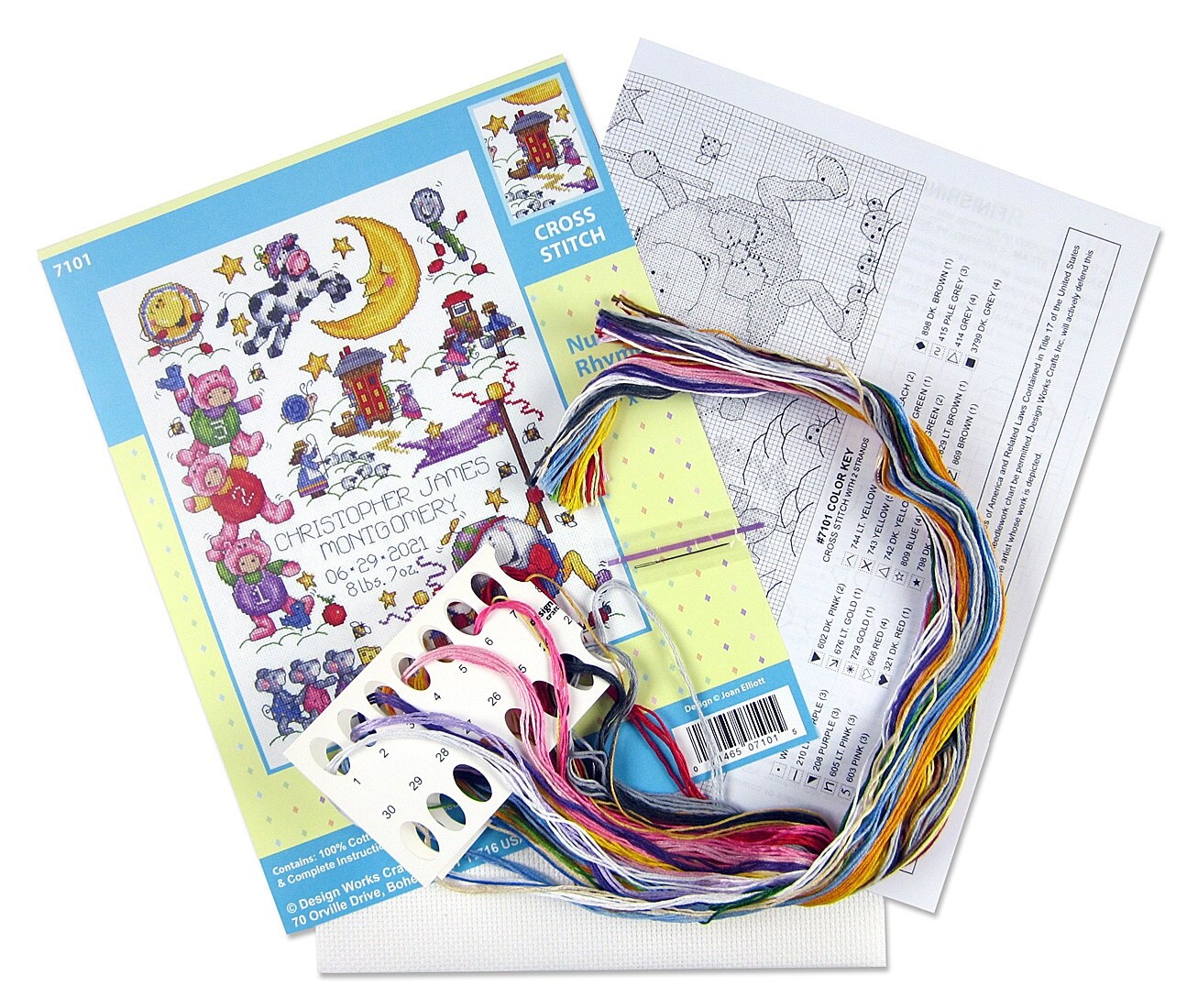 Design Works Counted Cross Stitch Kit 11&#x22;X14&#x22;-Nursery Rhymes (14 Count)
