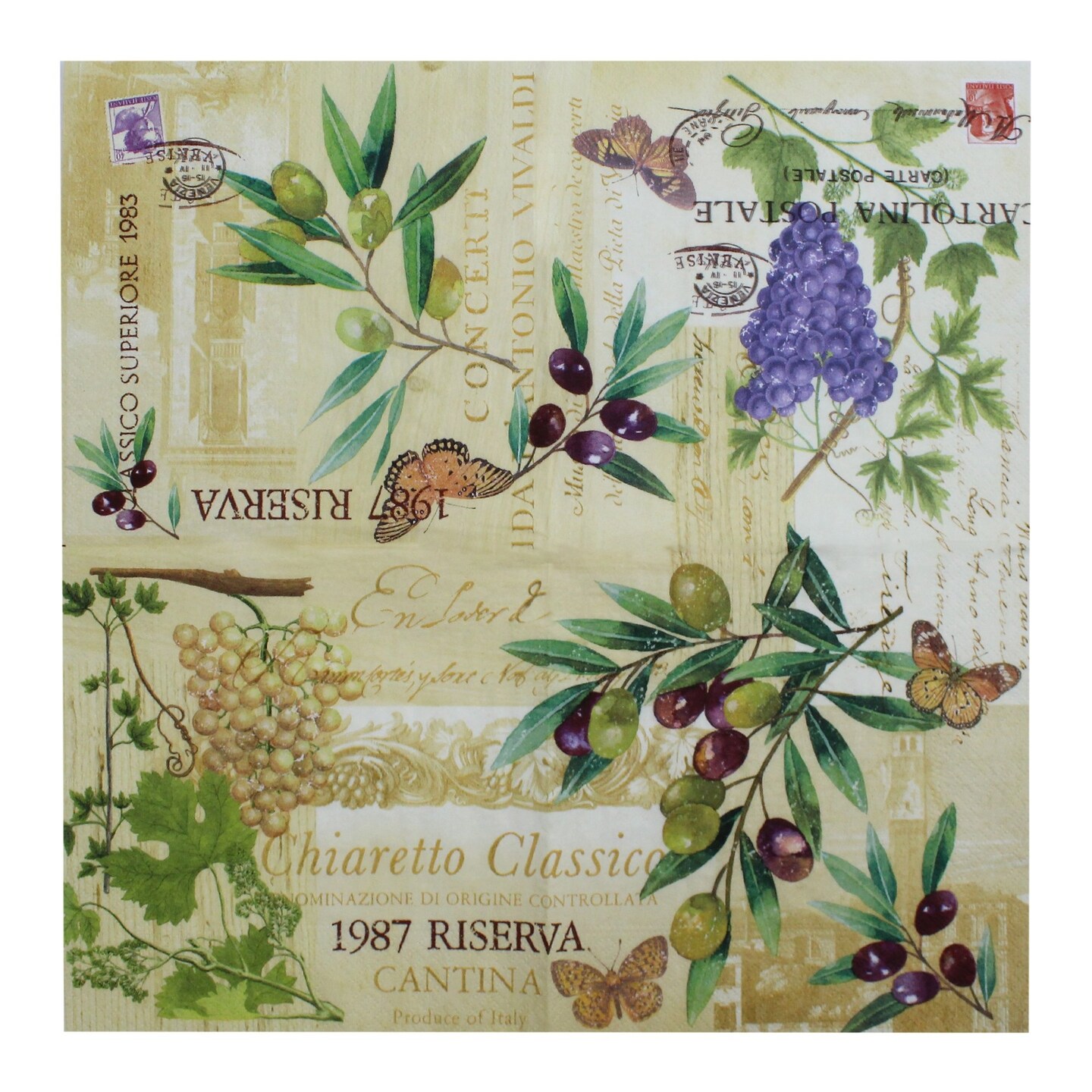 Little Birdie Decoupage Napkin 12&#x22;X12&#x22;