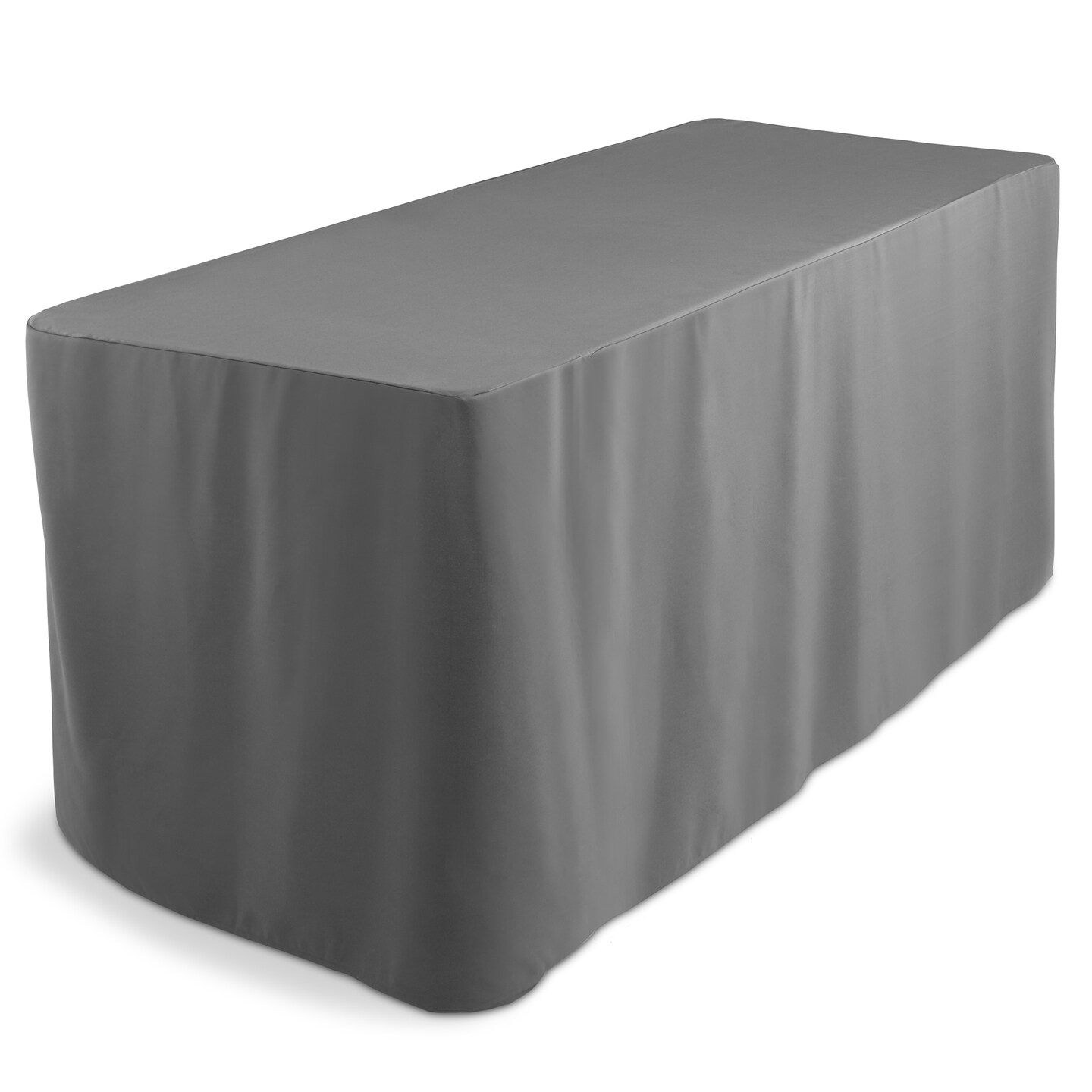 Lann&#x27;s Linens Premium 6&#x27; Trade Show Table Cover - Open Back Fitted Tablecloth