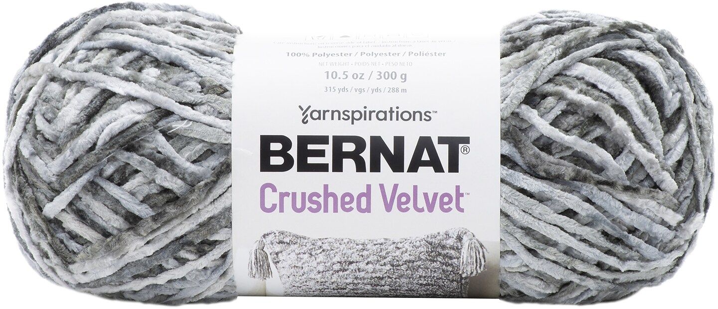 Bernat Crushed Velvet YarnSoft Gray Michaels