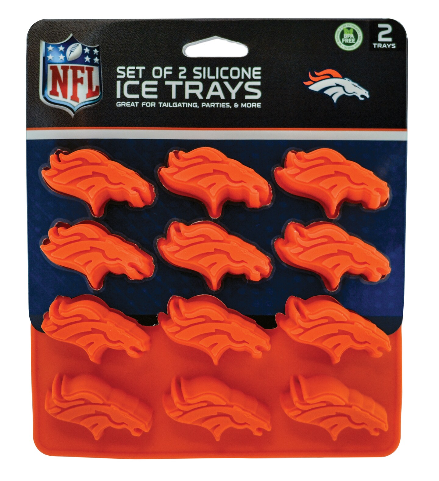 MasterPieces Game Day Set - FanPans NFL Denver Broncos - Silicone Ice ...