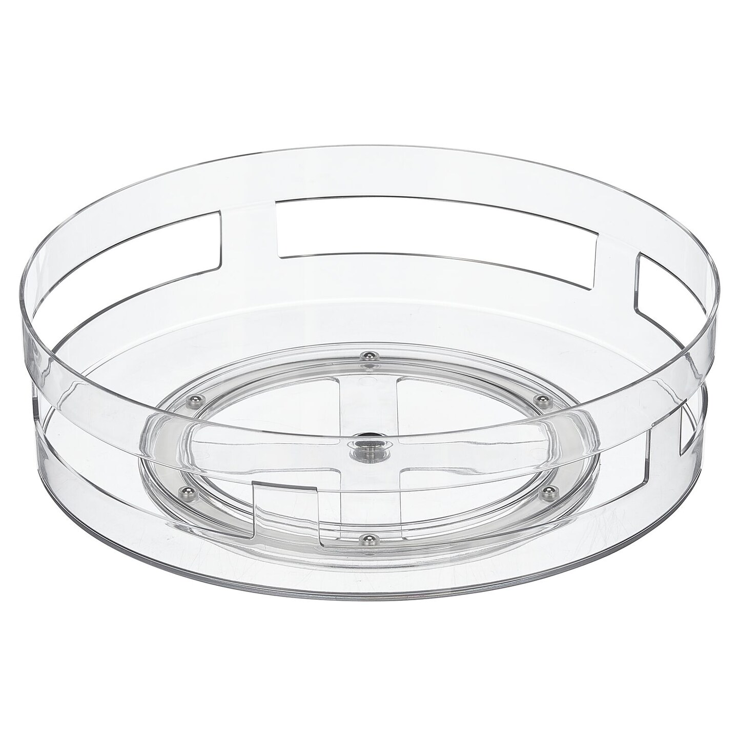 mDesign Lazy Susan Open Turntable Spinner for Kitchen and Bathroom