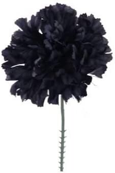 Navy Blue Carnation Flowers, 20-Pack, Artificial Carnation Picks, Silk Fake Carnations, Bulk, for DIY Wedding, Bouquets, Party, & Event, Home Decor