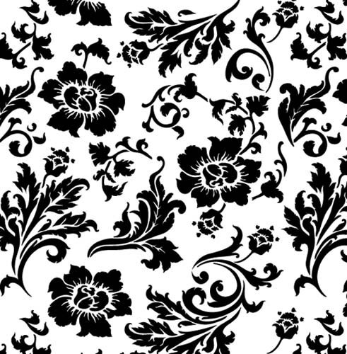 Chic Roses Wallpaper Wall Stencil | 3605 by Designer Stencils | Floral Stencils |