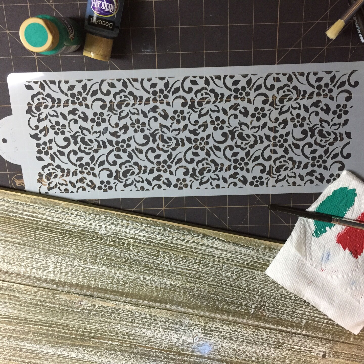 Chantilly Lace Cake Stencil #2 | C853 by Designer Stencils | Cake Decorating Tools | Baking Stencils for Royal Icing, Airbrush, Dusting Powder | Reusable Plastic Food Grade Stencil for Cakes | Easy to Use &#x26; Clean Cake Stencil