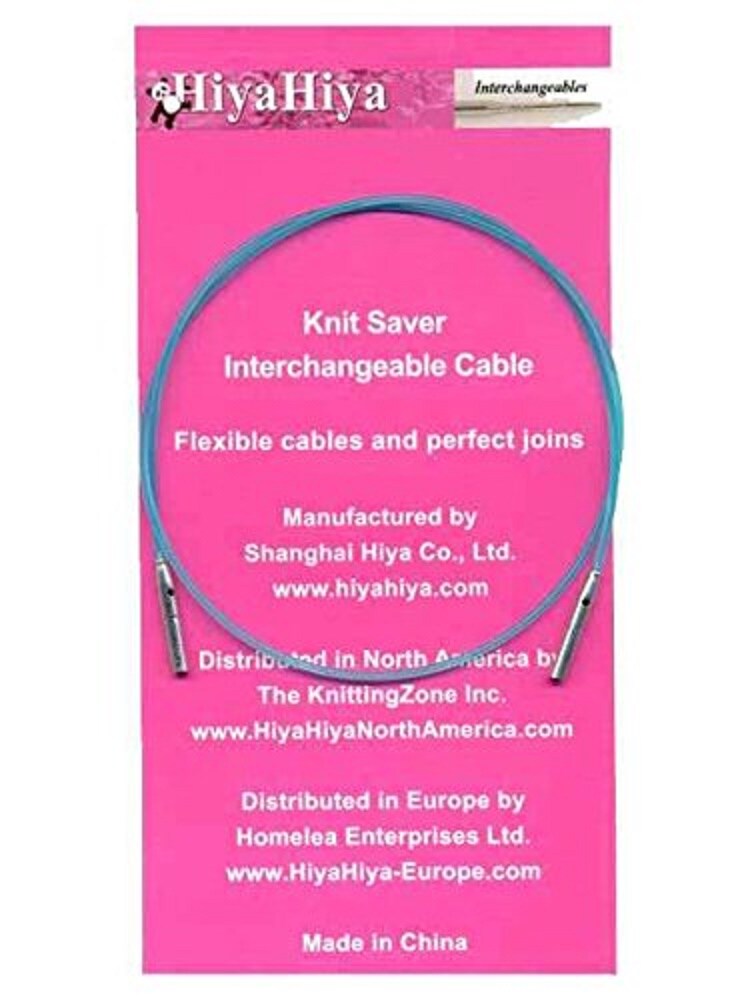 HiyaHiya KnitSaver Interchangeable Cable with Lifeline Holes, 40, Size  Small