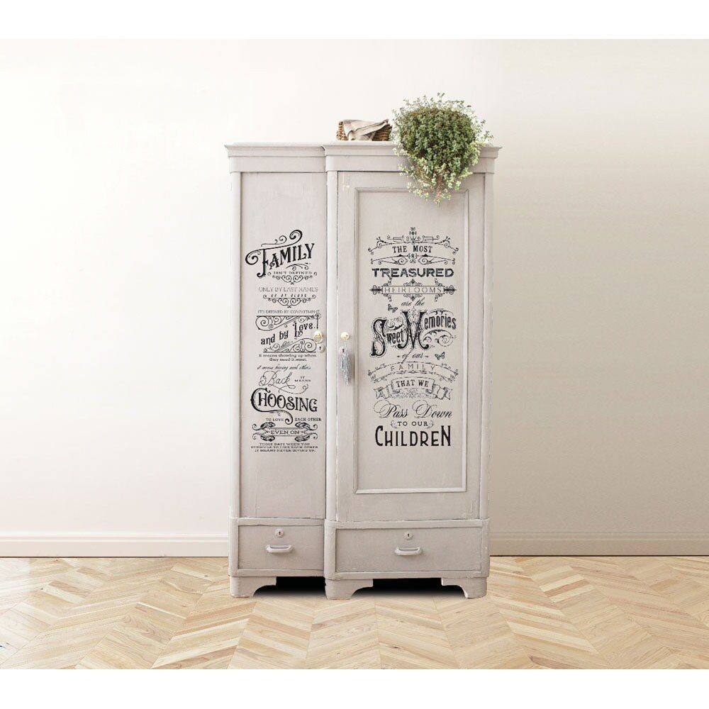 Redesign Decor Transfers Family Heirlooms 24&#x22;x29&#x22; 655350644154
