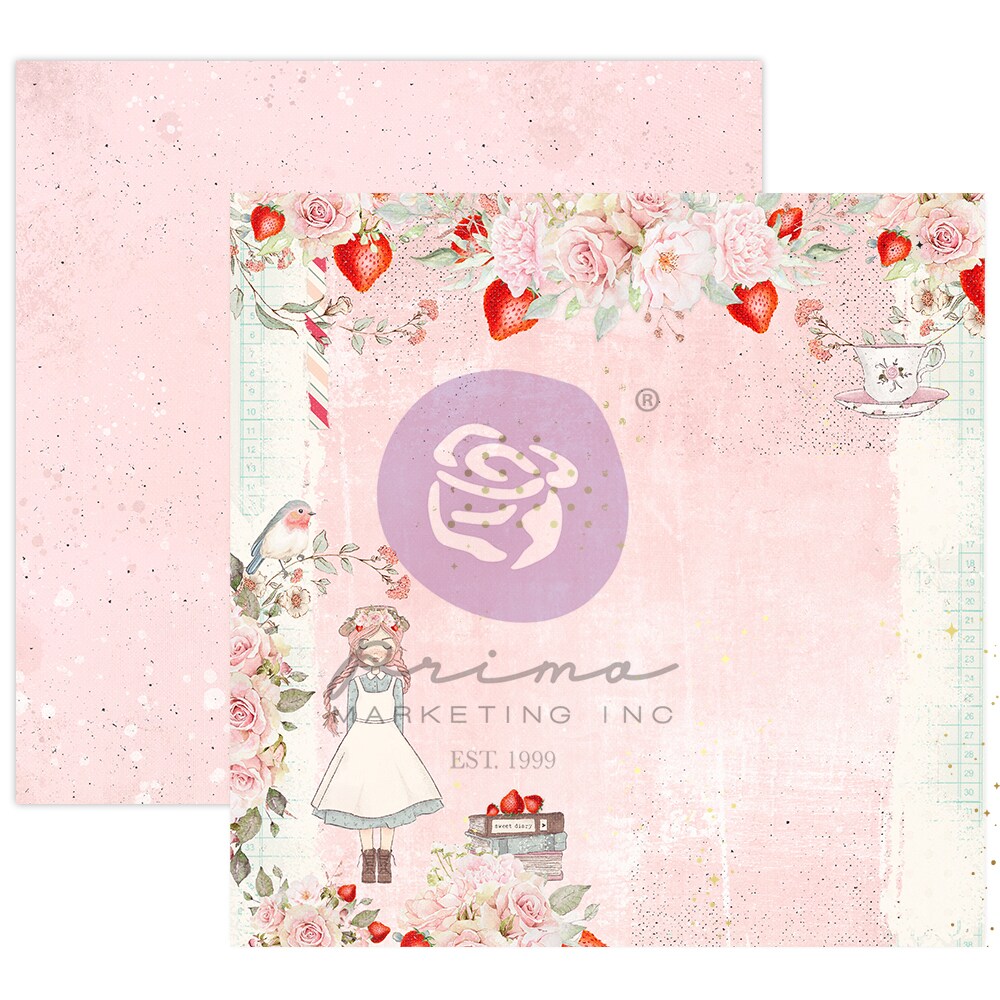 Strawberry Milkshake Collection 12x12 Sheet - Strawberry Milkshake Collection - 12x12 in, w foil details (10 SHEETS)