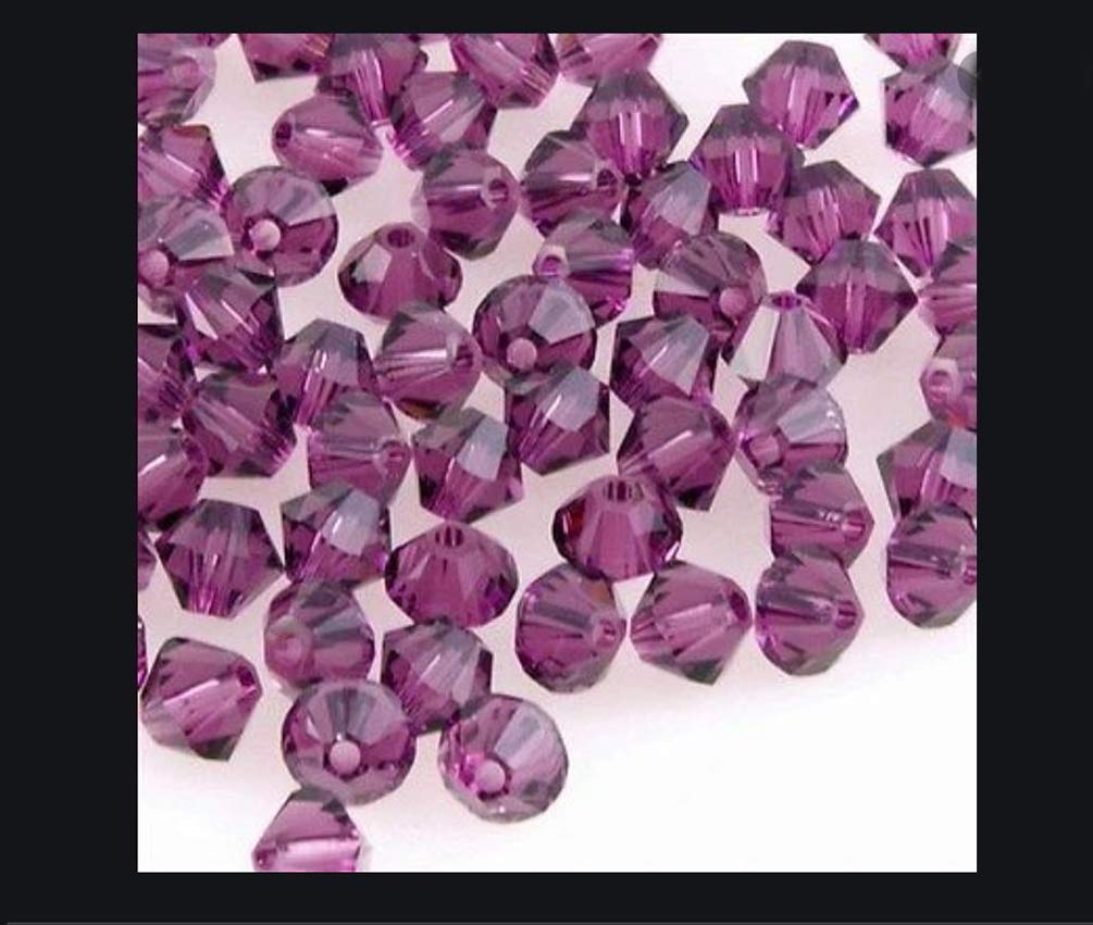 Preciosa Bicone Crystal Beads Compatible with Swarovski for Earrings Bracelet Necklace Charm Anklet Keychain Jewelry Making Supplies
