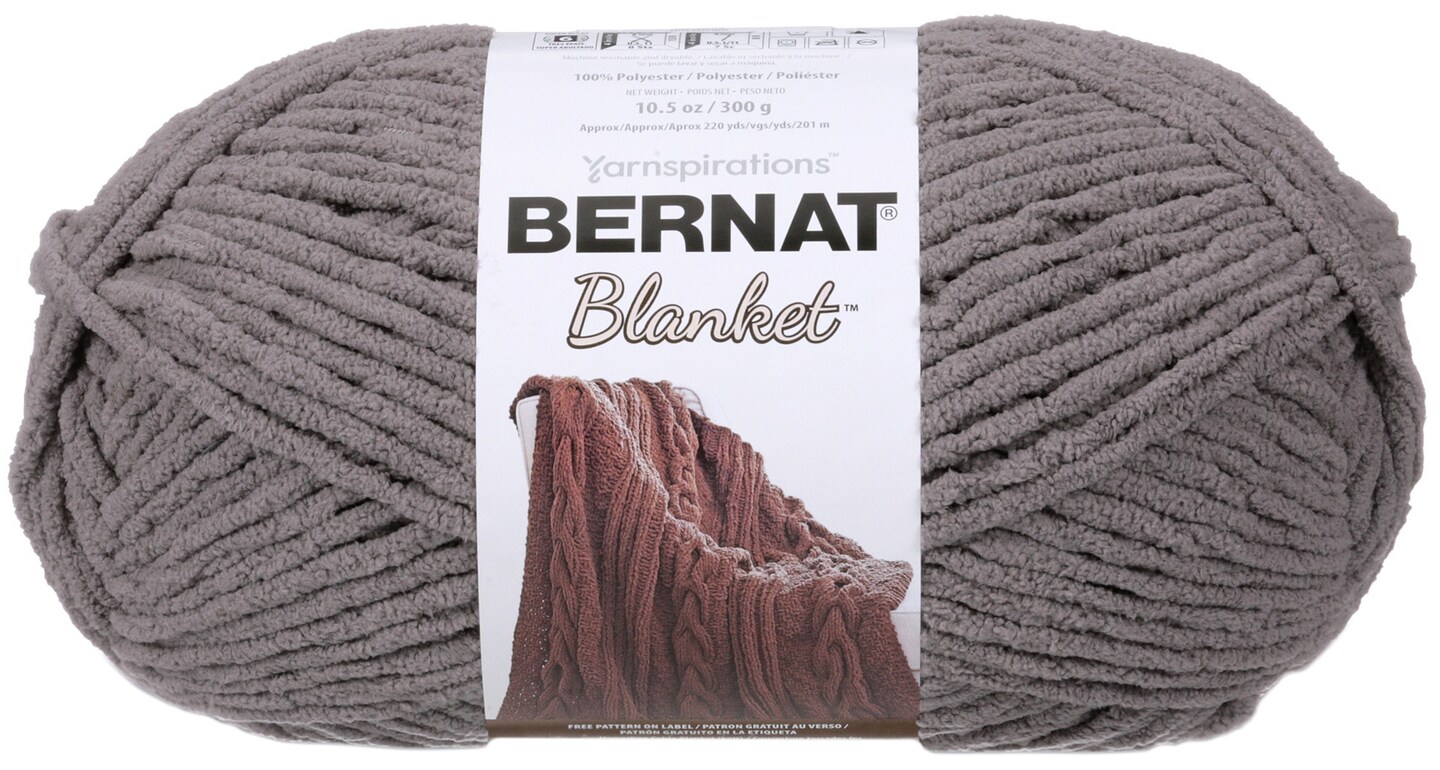 Bernat Blanket Big Yarn (300g/10.5oz),Taupe Gray