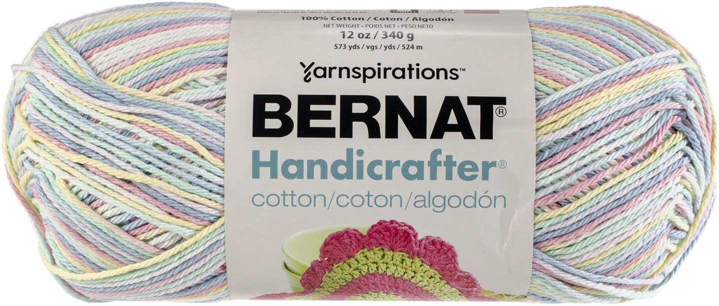 Bernat Handicrafter Cotton Yarn 340g - Ombres-Pretty Pastels