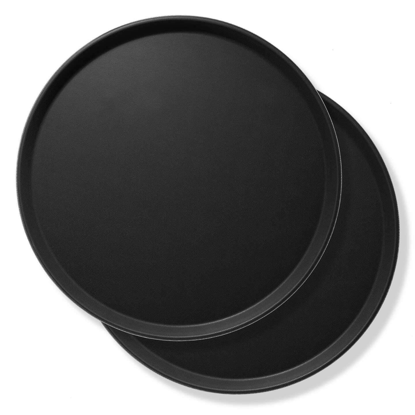Jubilee Round Restaurant Serving Trays (Set of 2) - NSF Certified Non-Slip Food Service Tray