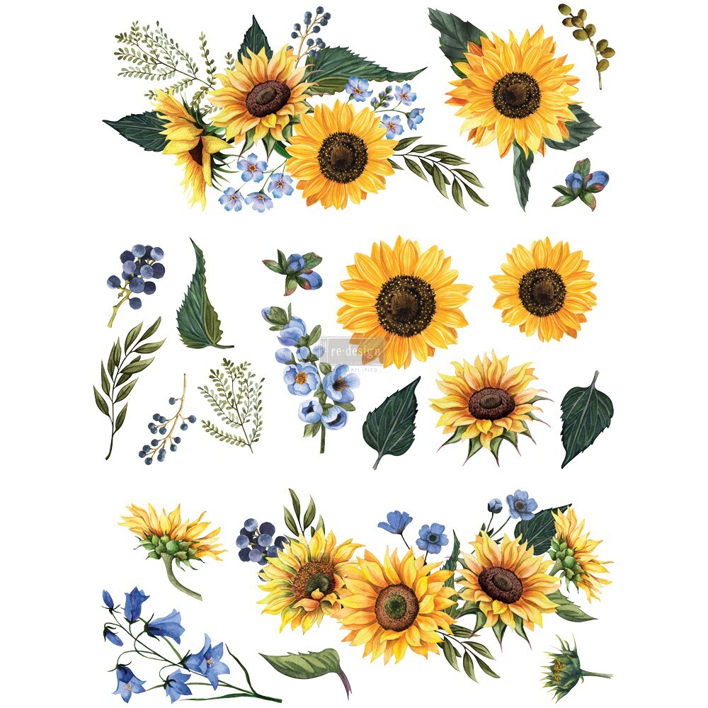 Redesign Decor Transfers Sunflower Fields 25.1"x32" 655350644840