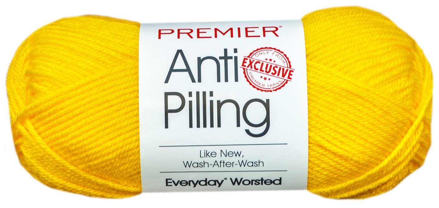  Foto zu Premier Anti-Pilling Everyday Worsted Yarn-Lemon 