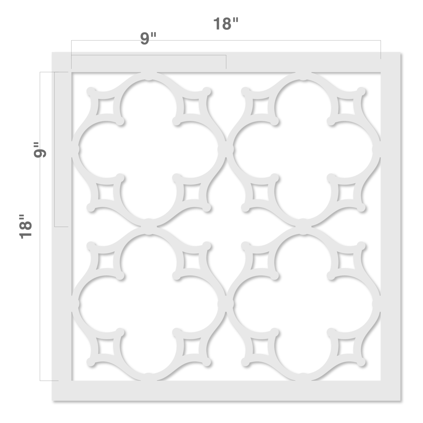 8-Inch Parisian Fretwork All Over Wall Stencil | 3713B by Designer ...