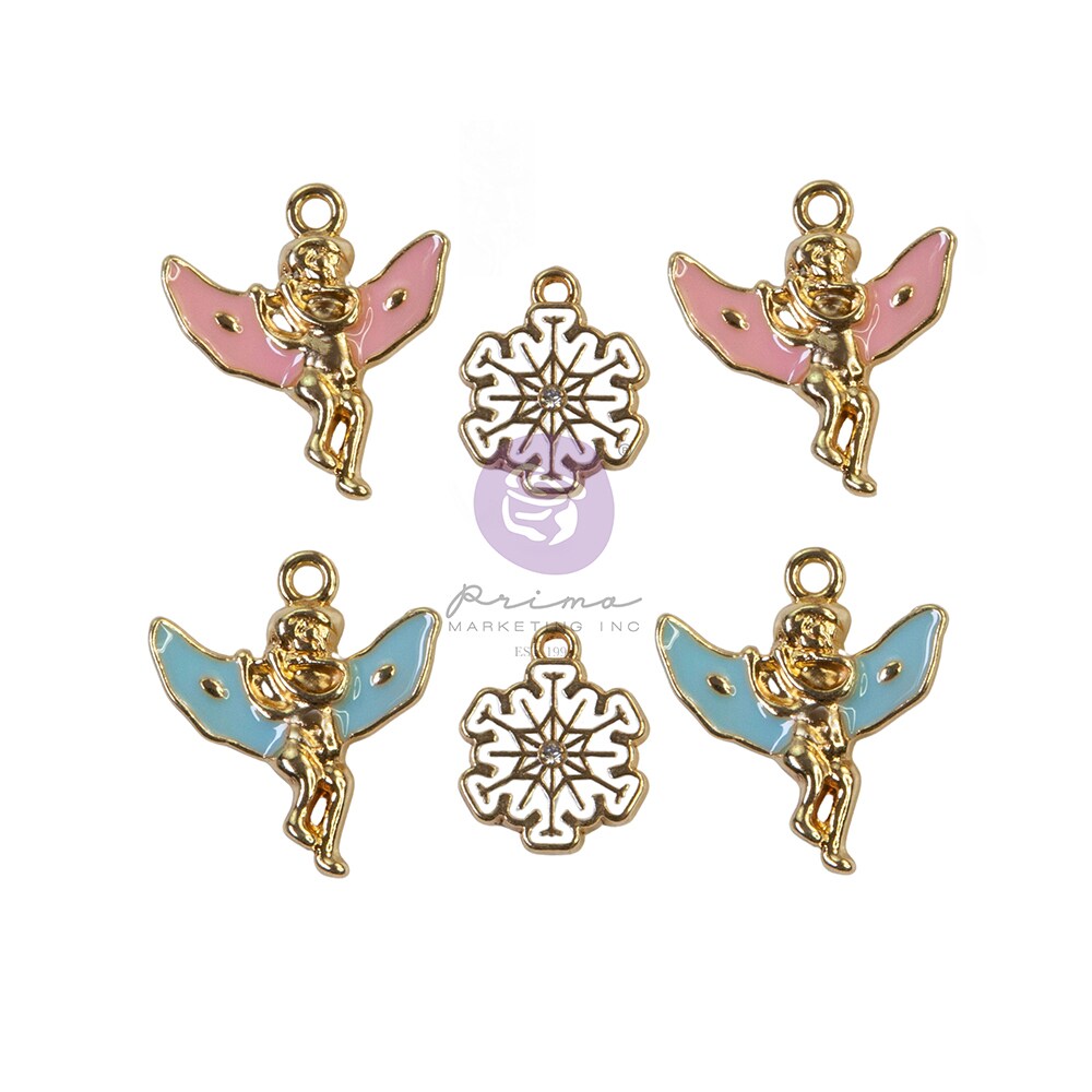 Prima Marketing Inc Christmas Sparkle Collection Sparkle Charms - 6 Pcs 655350997854