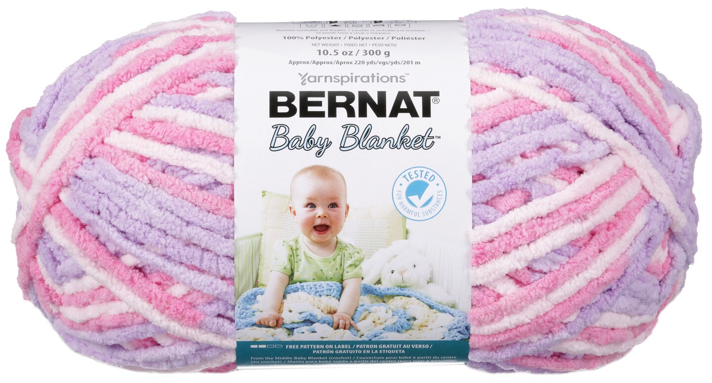 Bernat Baby Blanket Big Ball Yarn-Pretty Girl