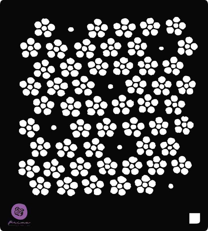 Prima Marketing Inc 6x6 Stencils - Forget-Me-Nots 655350579999