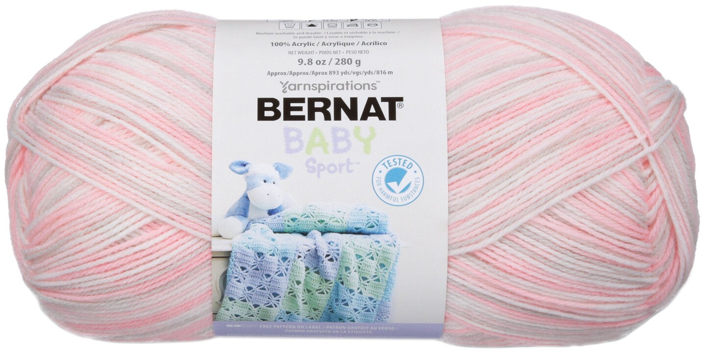 Bernat Baby Sport Big Ball Yarn Ombres Blossom