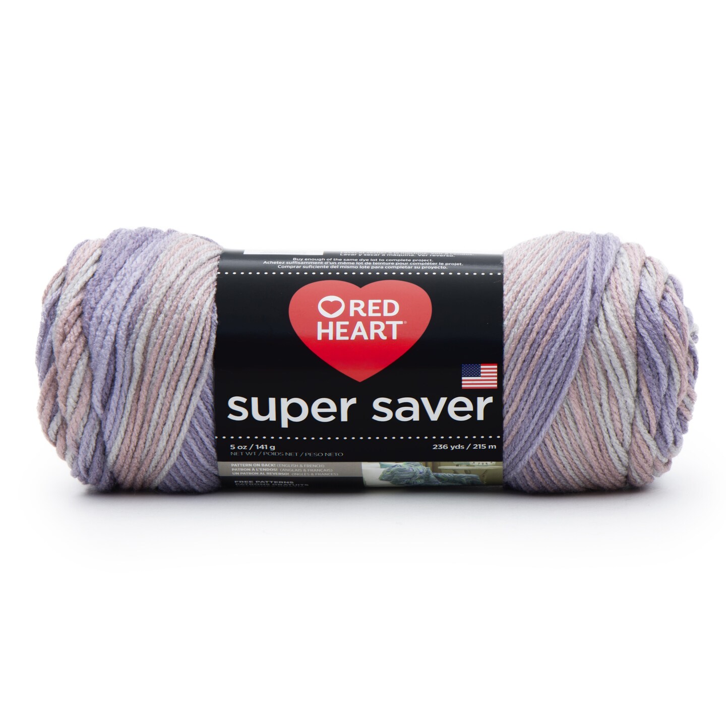 Red Heart Super Saver Yarn-Mulberry Mix