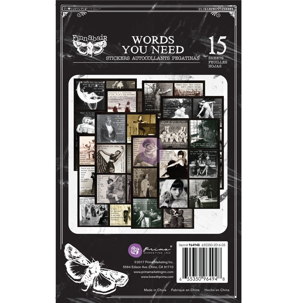 Prima Marketing Inc Art Daily Planner Sticker Pad - Words You Need 655350964948
