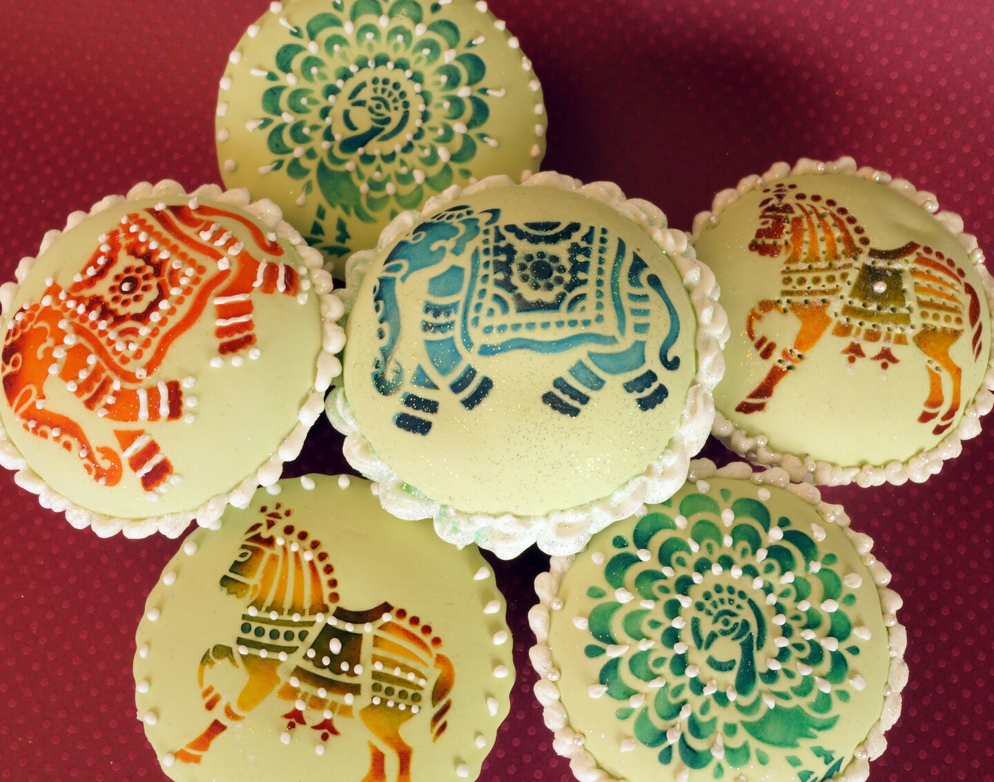 Indian Animals Cookie Stencil Set | C840 by Designer Stencils | Cookie Decorating Tools | Baking Stencils for Royal Icing, Airbrush, Dusting Powder | Reusable Plastic Food Grade Stencil for Cookies | Easy to Use &#x26; Clean Cookie Stencil