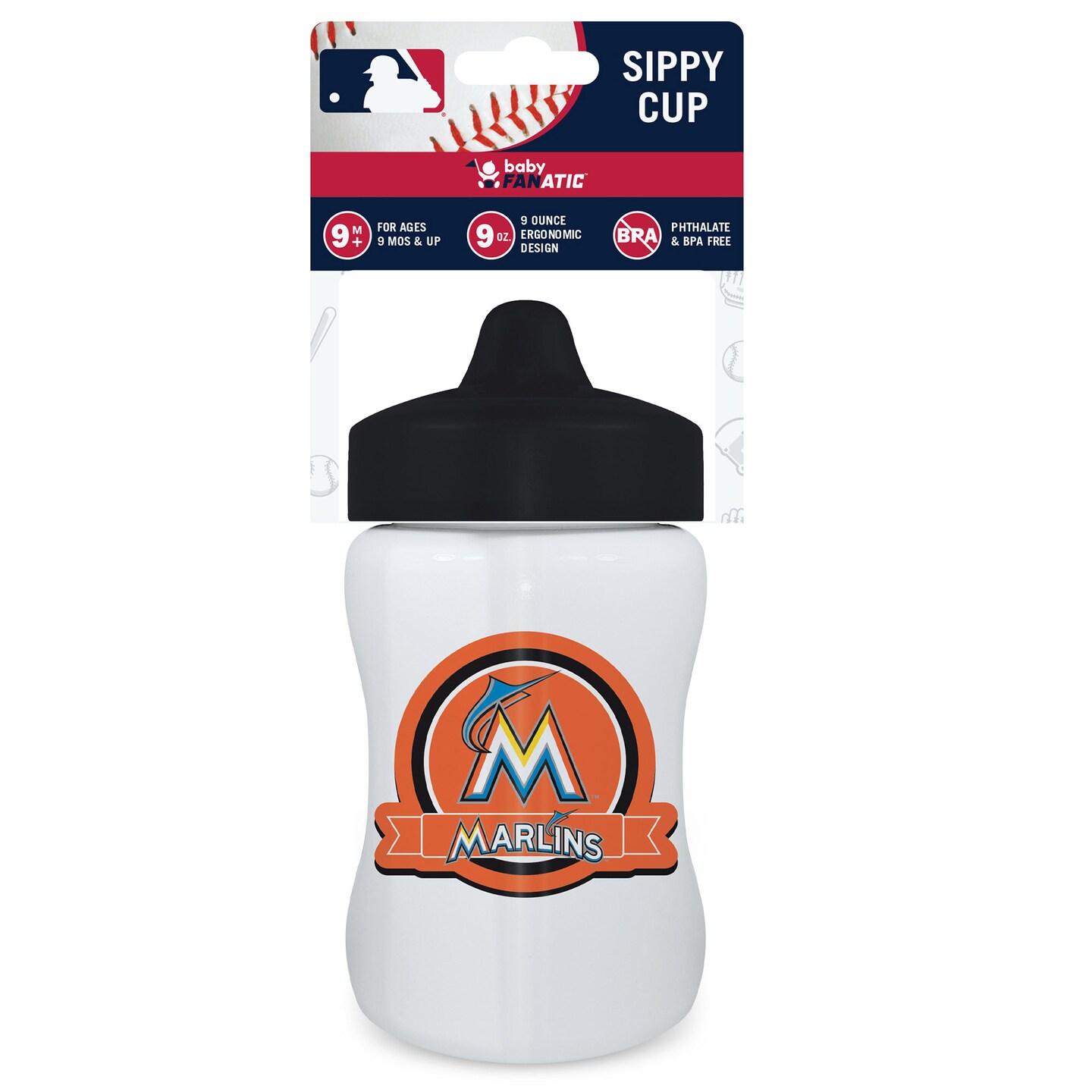 BabyFanatic Sippy Cup - MLB Miami Marlins - Officially Licensed Toddler &#x26; Baby Cup