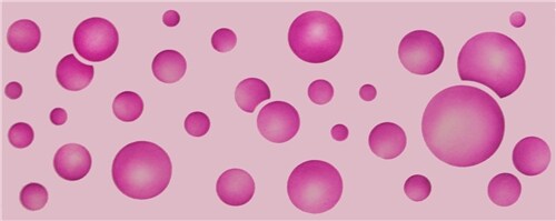 Floating Bubbles Cake Stencil Side | C704 by Designer Stencils | Cake Decorating Tools |