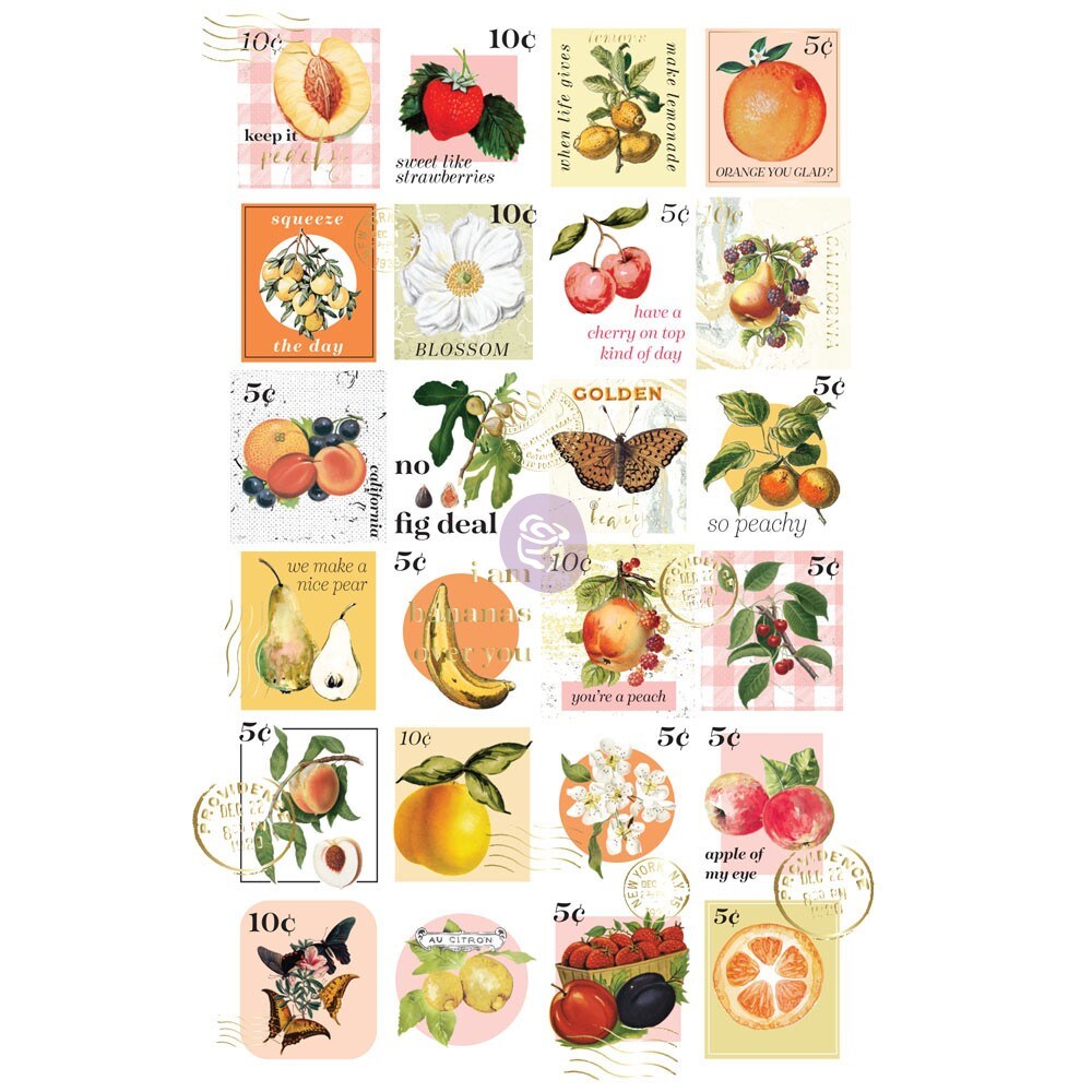 Prima Marketing Inc Fruit Paradise Collection Postage Stamps Stickers 655350638511