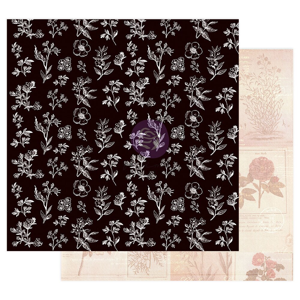 Prima Marketing Inc Nature Lover Collection 12x12 Sheet - All The Flowers - 1 Sheet W/ Foil Details / Paper  655350849696