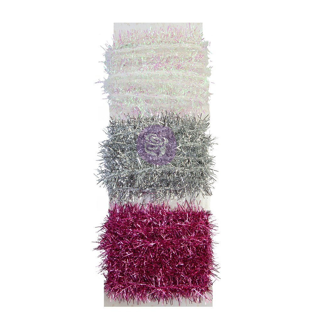 Prima Marketing Inc Christmas Sparkle Collection Tinsel Trim - 3 Colorsx2 Yds Each 655350997823