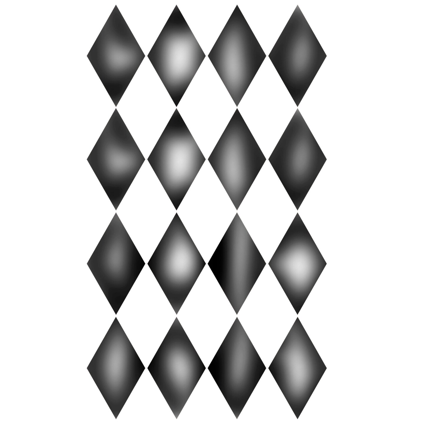 Large Harlequin Wallpaper Wall Stencil | 2730 by Designer Stencils | Reusable Stencils for Painting |