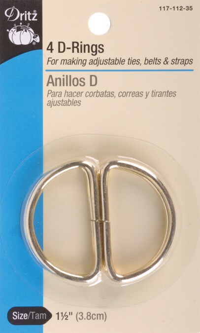 Dritz Metal &#x22;D&#x22; Rings 1-1/2&#x22; 4/Pkg