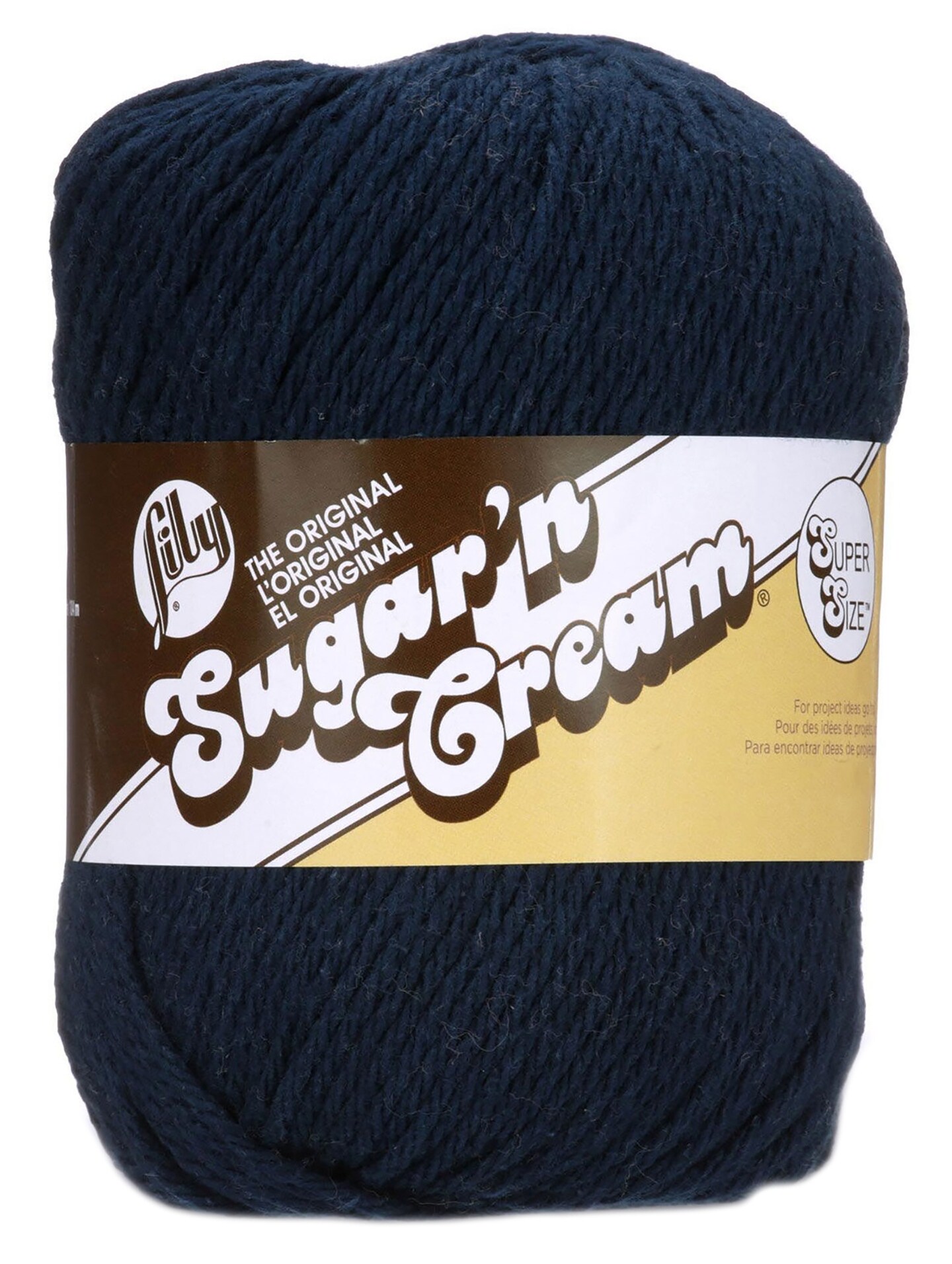 Lily Sugar&#x27;n Cream Yarn - Solids Super Size-Bright Navy