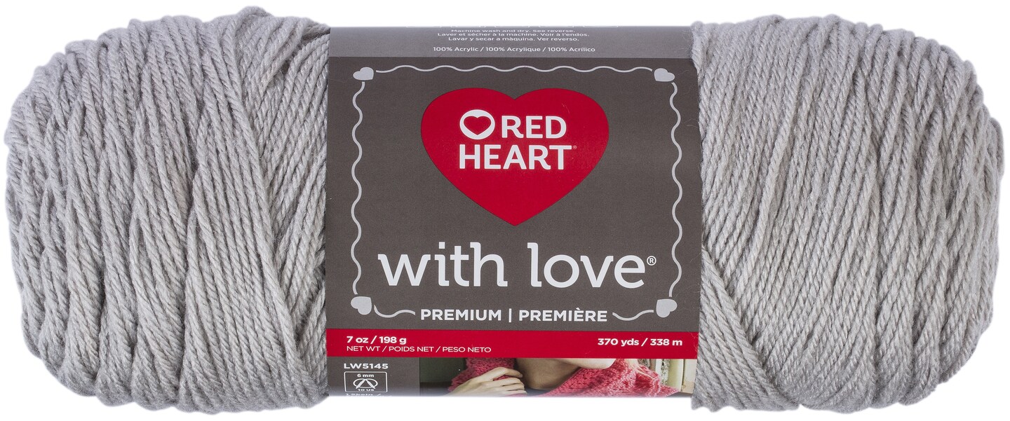 Red Heart With Love YarnLight Grey Michaels