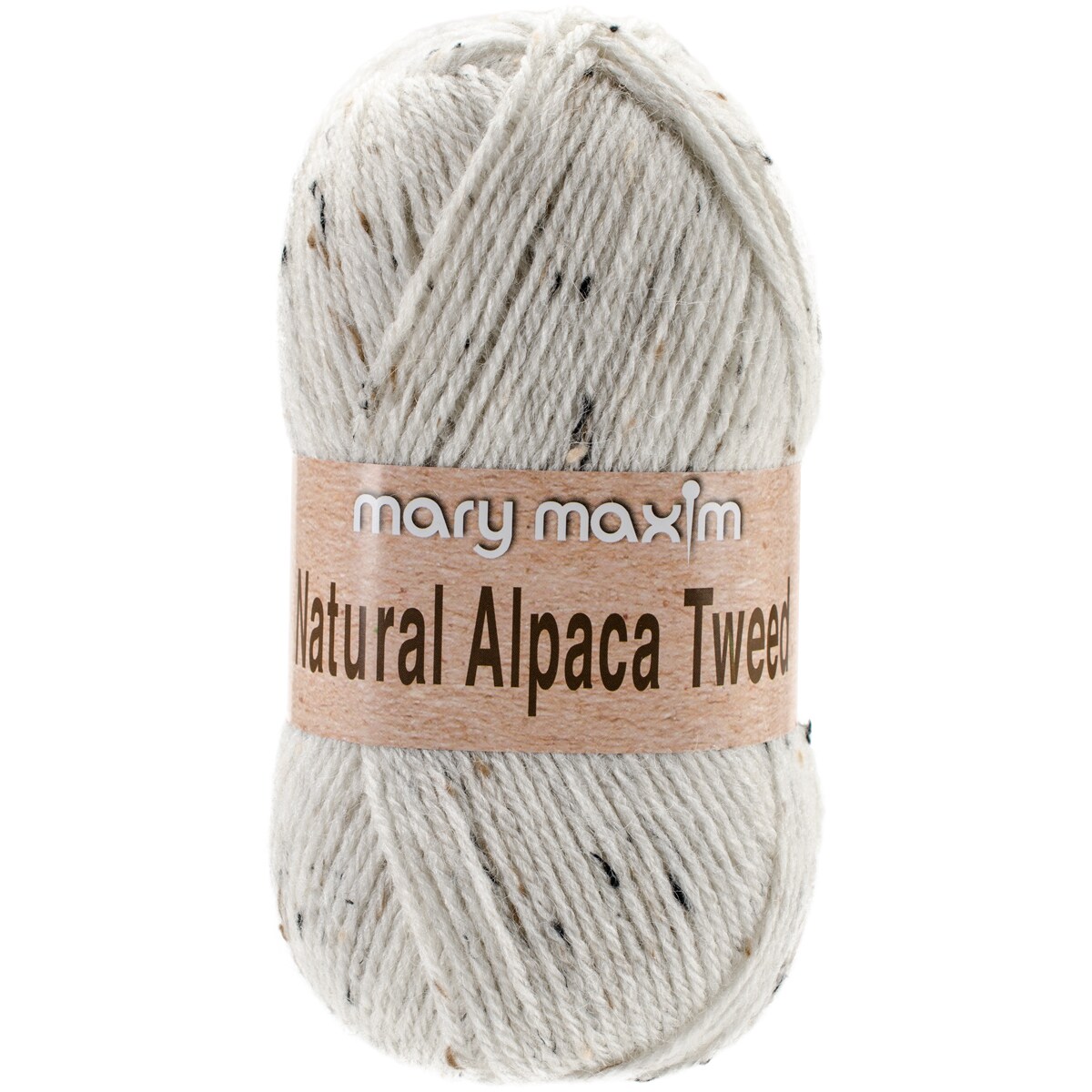 Mary Maxim Natural Alpaca Tweed Yarn-Raw Cotton