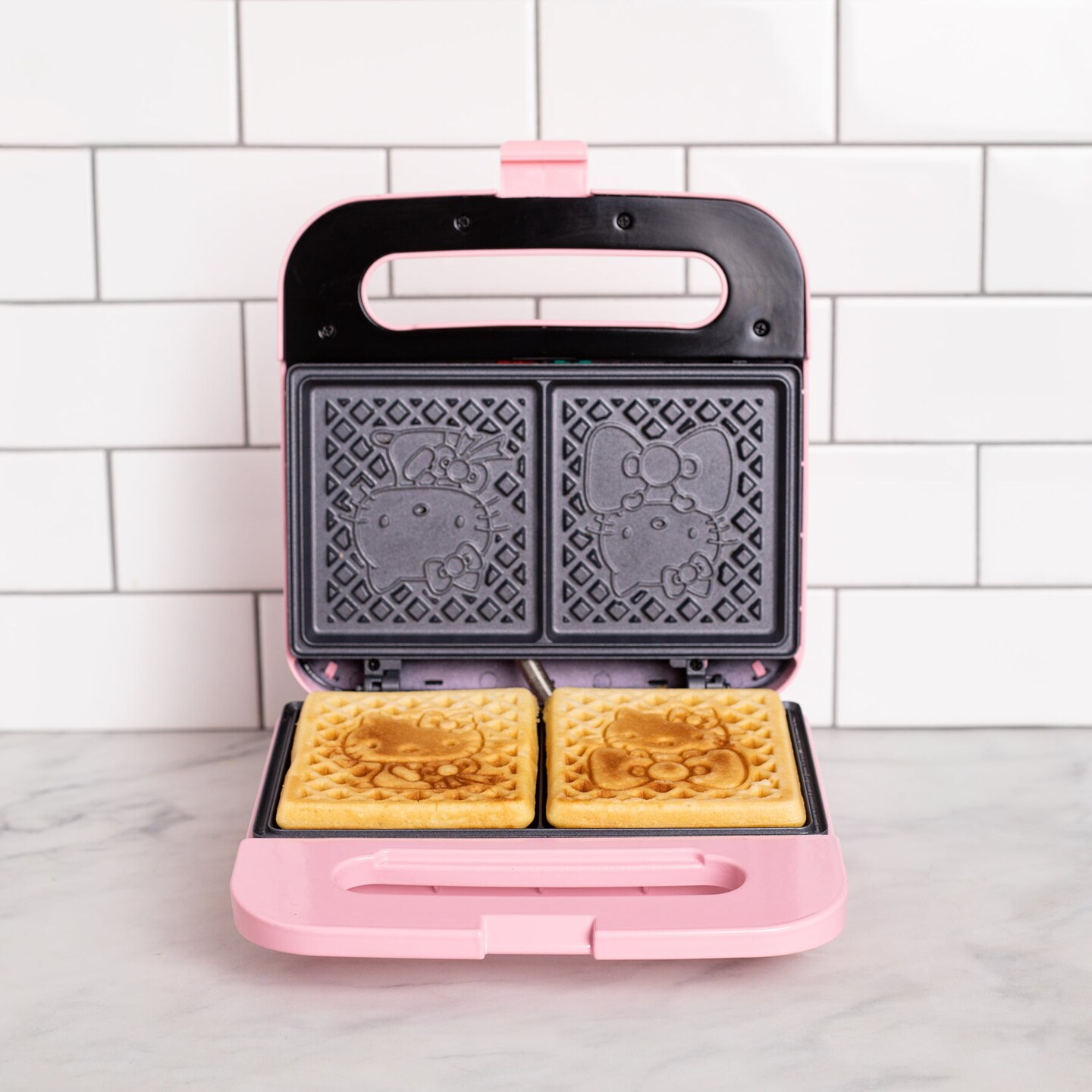 Uncanny Brands Hello Kitty Double-Square Waffle Maker