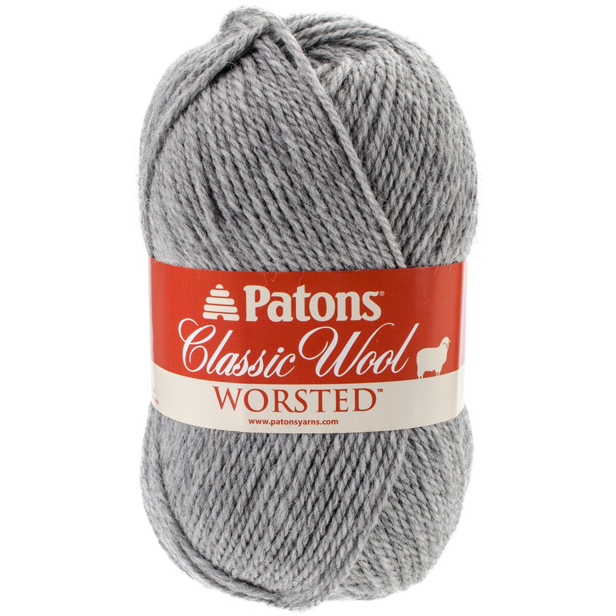 (Pack of 5) Patons Classic Wool Yarn-Grey Mix