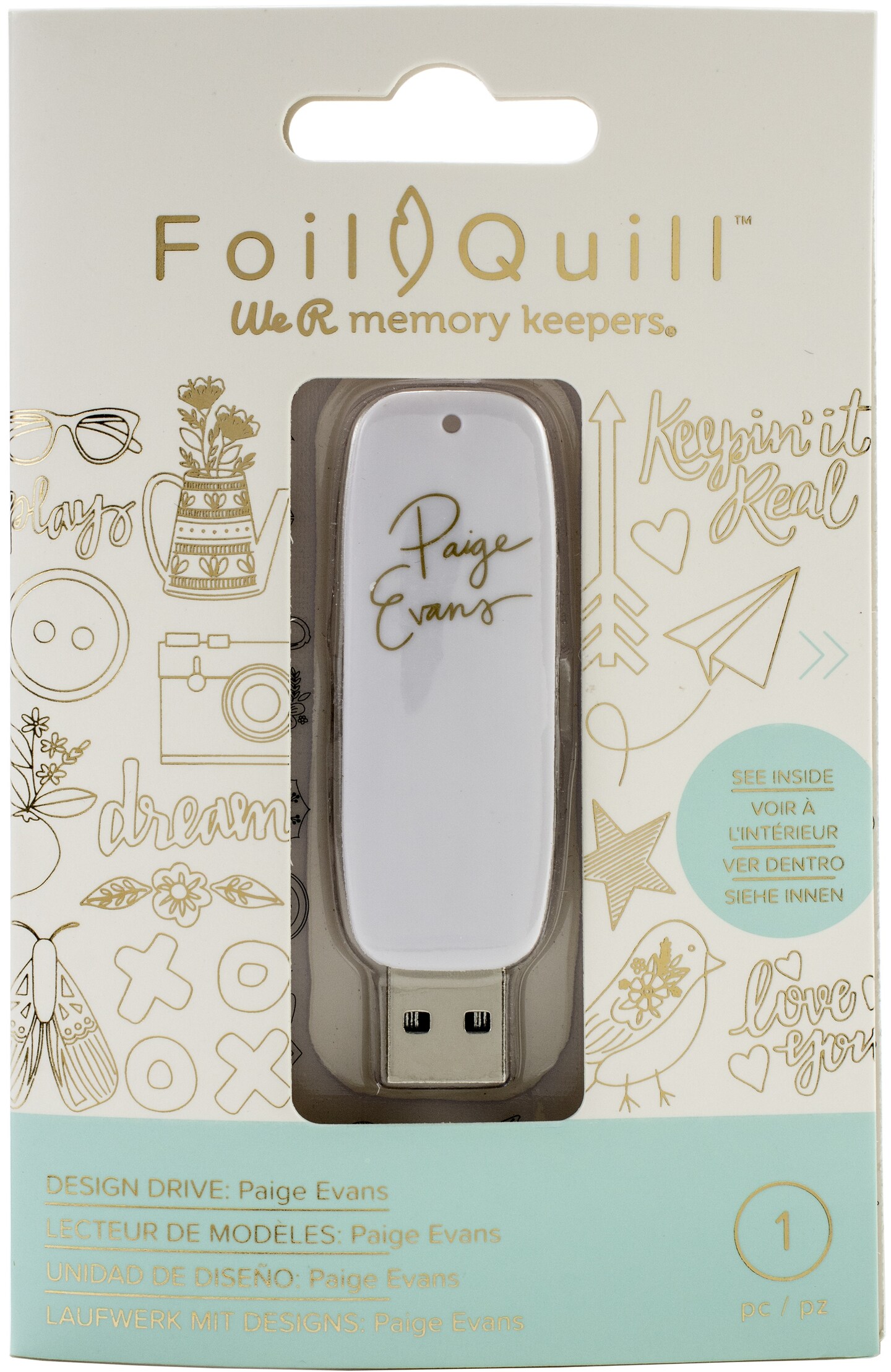 We R Memory Keepers Foil Quill USB Artwork Drive-Paige Evans