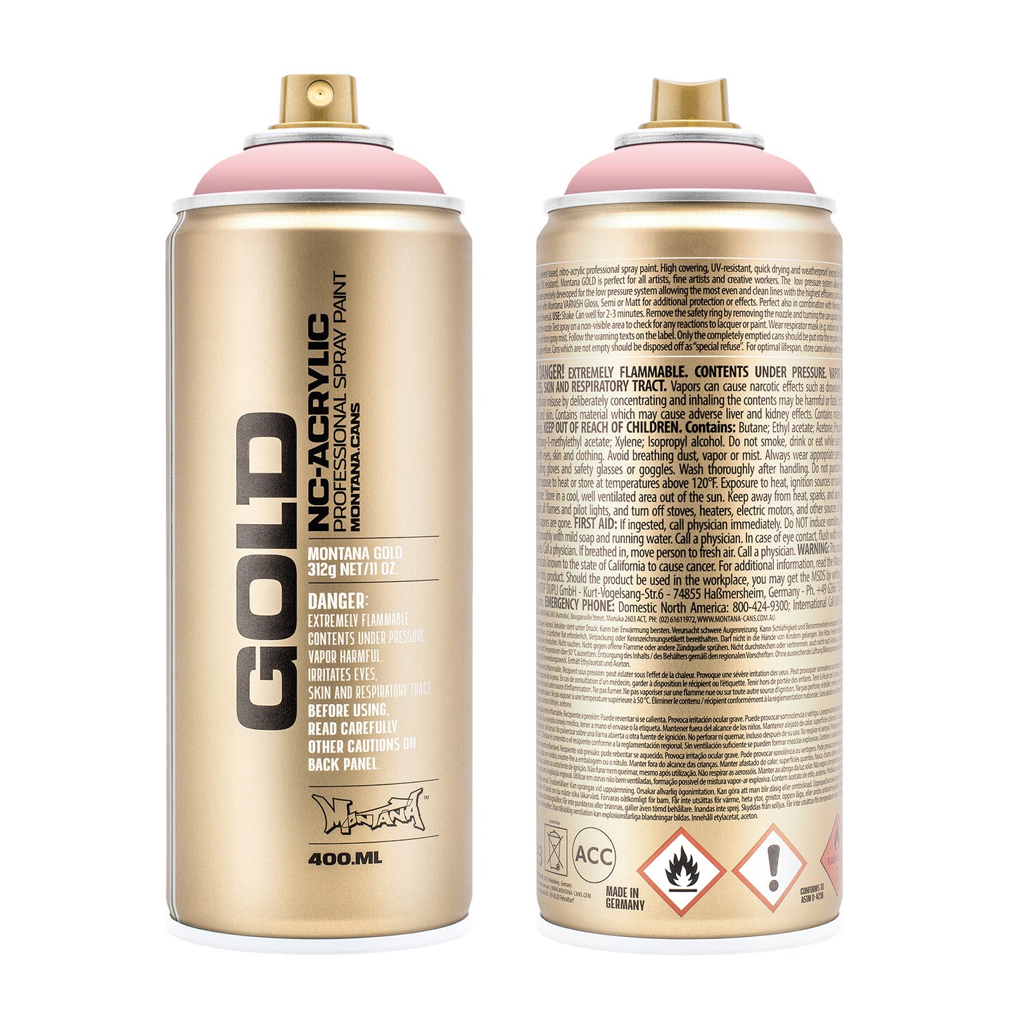 Montana Cans GOLD Spray Paint, 400ml, Lychee 