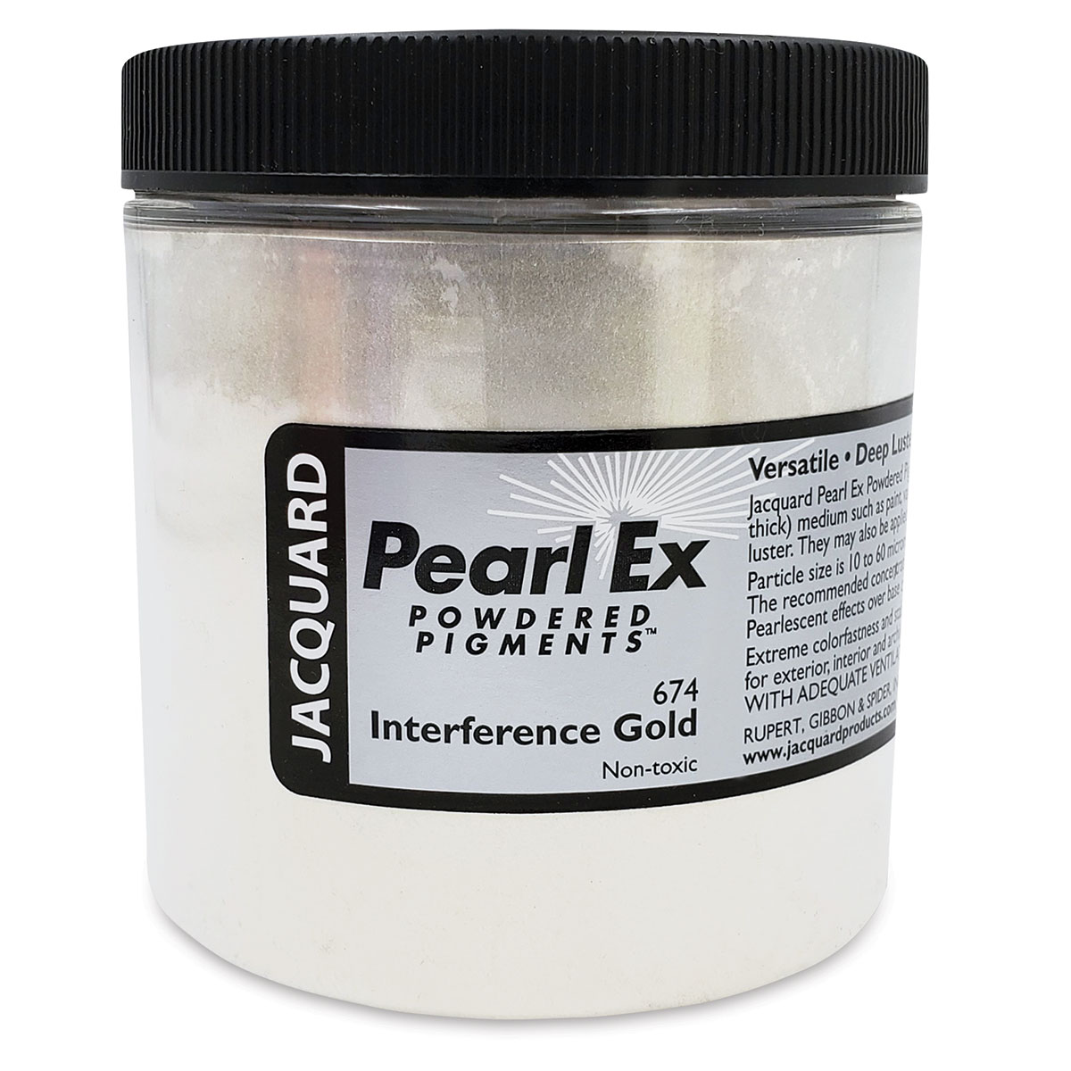 Jacquard Pearl-Ex Pigment - 4 oz, Interference Gold, Jar