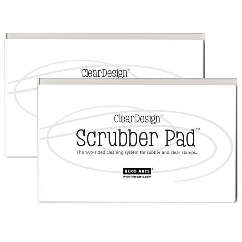 Clear Design Scrubber Pad, Pack of 2