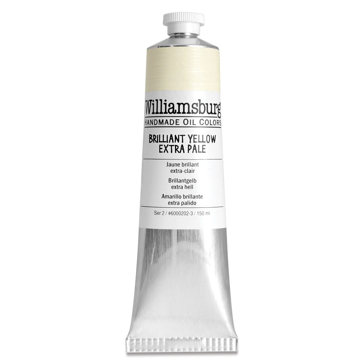 Williamsburg Handmade Oil Paints - Brilliant Yellow Extra Pale, 150 ml tube
