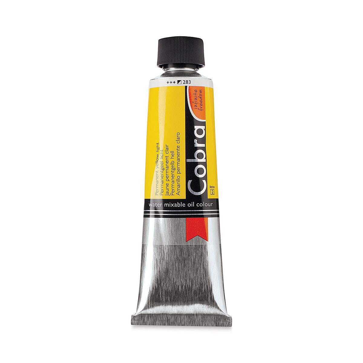 Cobra Artist Water Mixable Oil Paint - Permanent Yellow Light, 150 ml tube
